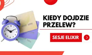 Budzik i karty płatnicze symbolizują oczekiwanie na pieniądze. Kiedy dojdzie przelew? Sprawdź sesje Elixir.